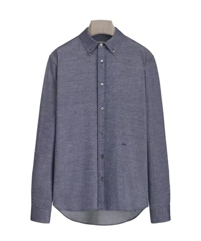 Dior Shirt With  Embroidery In Blue
