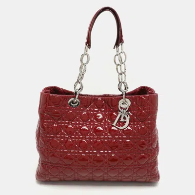 Pre-owned Dior Shopper Tote In Red