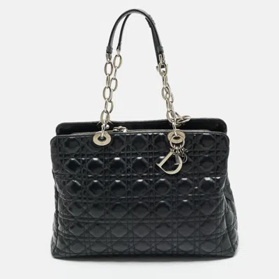Pre-owned Dior Shopping Tote In Black