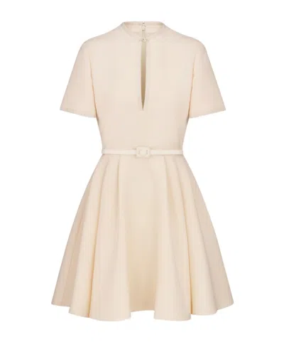 beige dior dress Dior // Cream Eyelet Halter Dress  VSP Consignment