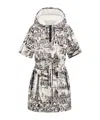 Dior Short Hooded Dress In Gray