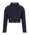 Dior Short Overcoat In Blue