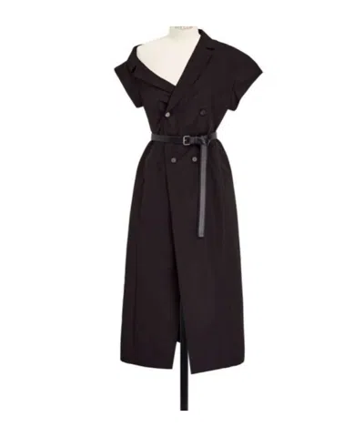 Dior Short Sleeve Dress In Black