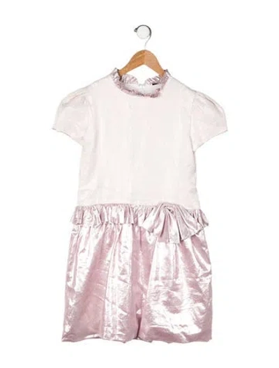 Pre-owned Dior Kids' Short Sleeve Dress In Pink