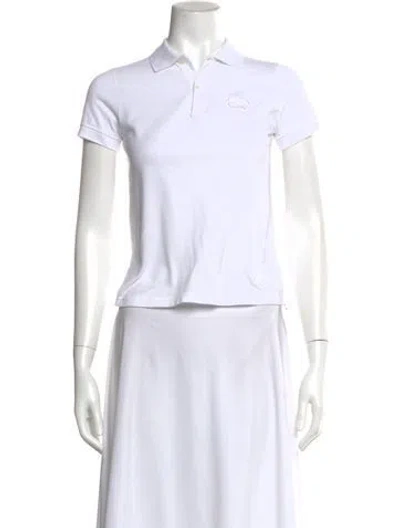 Pre-owned Dior Short Sleeve Polo In White