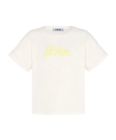 Dior Short Sleeve T-shirt In White