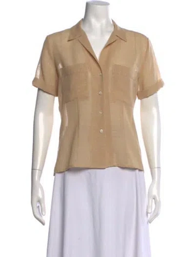 Pre-owned Dior Short Sleeve Top In Neutral