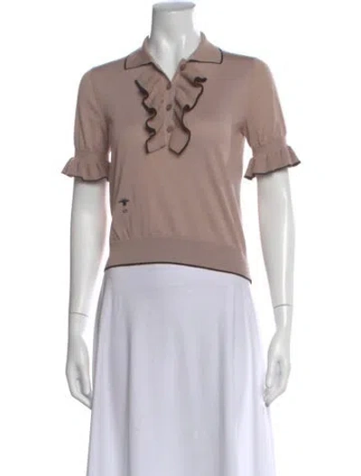 Pre-owned Dior Short Sleeve Top In Pink