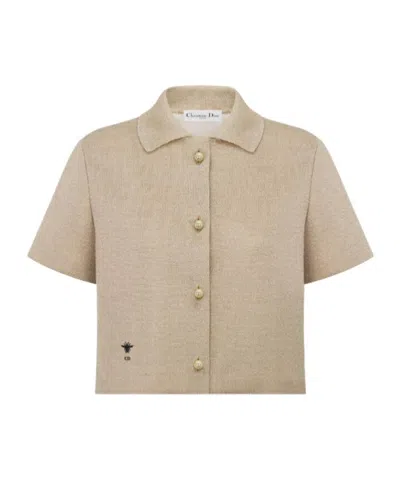 Dior Short-sleeved Casual Jacket In Golden