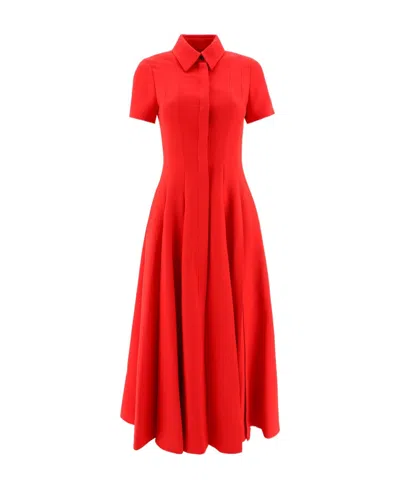 Dior Short-sleeved Dress In Red
