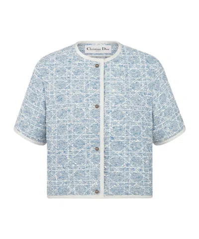Dior Short-sleeved Jacket In Blue