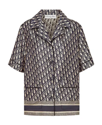 Dior Short-sleeved Pajamas Shirt In Multi