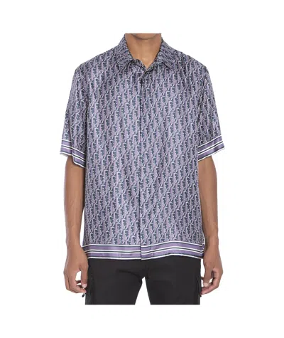 Dior Short-sleeved Shirt In Blue