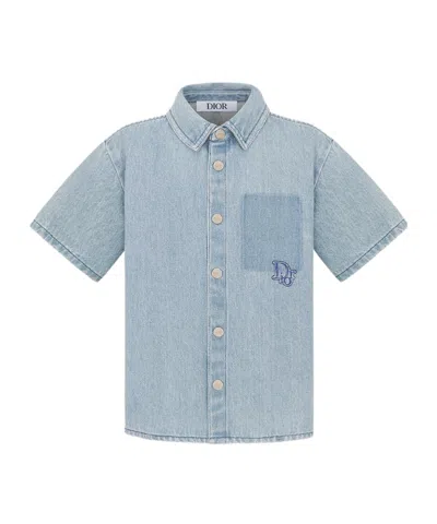 Dior Short-sleeved Shirt In Blue