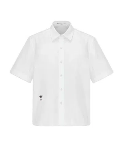 Dior Short-sleeved Shirt In White