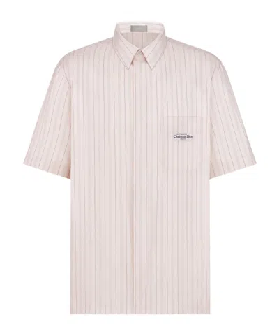 Dior Short-sleeved Shirt With Christian  Paris Tag In Pink