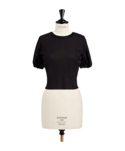 Dior Short-sleeved Sweater In Black