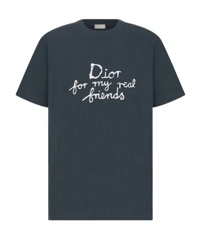 Dior Short-sleeved T-shirt In Blue