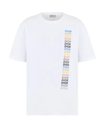 Dior Short-sleeved T-shirt With Round Neck In White