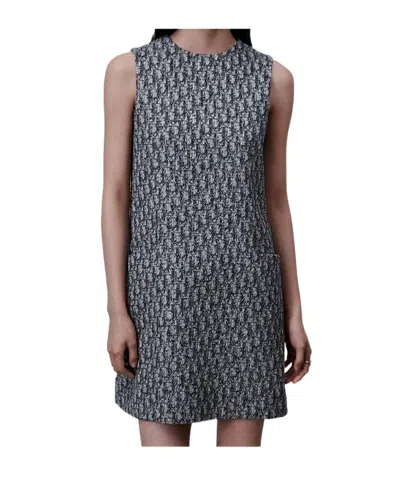 Dior Short Straight Dress In Multi