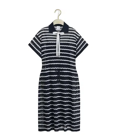 Dior Short-sleeve Dress In Blue