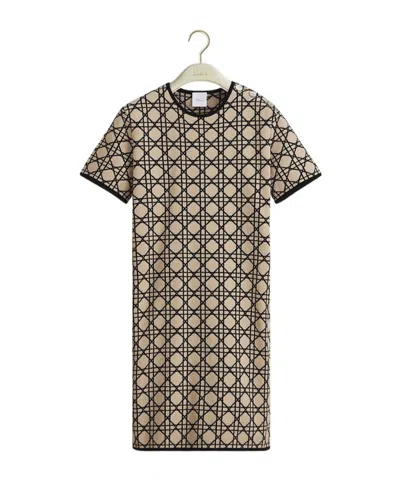 Dior Short-sleeved Dress In Multi