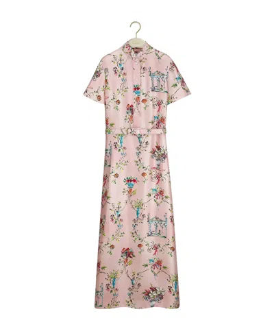 Dior Short-sleeved Dress In Pink