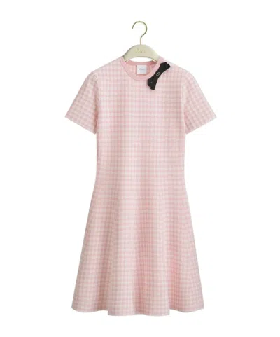 Dior Short-sleeved Dress In Multi