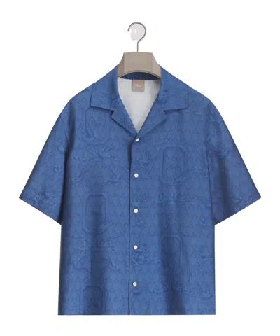 Dior Short-sleeved Shirt In Blue