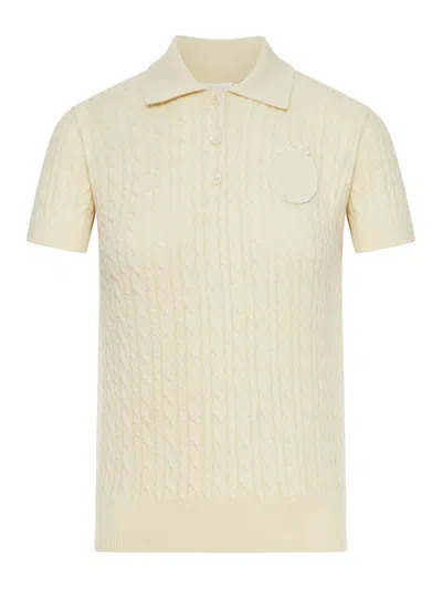 Dior Short-sleeved Sweater With Medallon In White