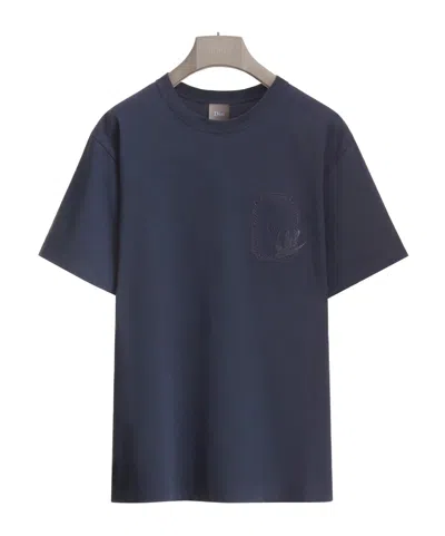 Dior Short-sleeved T-shirt In Blue