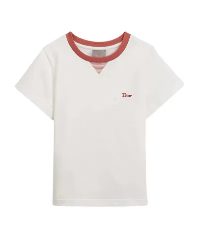 Dior Kids' Short-sleeved T-shirt In White