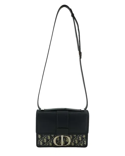 Dior Shoulder Bag 30 Montaigne (authentic Pre-loved) In Black