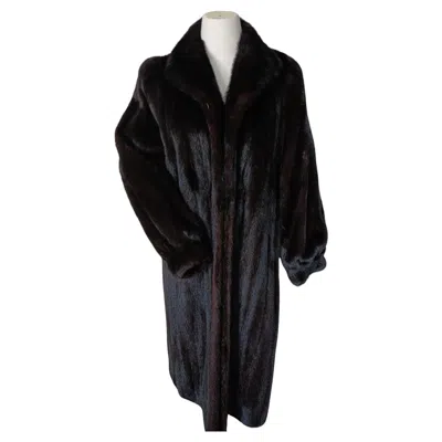Pre-owned Dior Showroom Ranch Mink Fur Coat (size 16 Xl) ~no Duties In Black