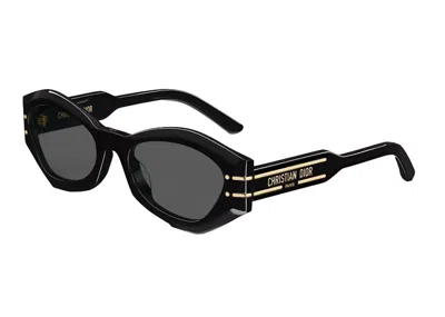 Pre-owned Dior Signature B1u Butterfly Sunglasses In Black (b1u/10a0)