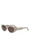 Dior Signature B8u Butterfly Sunglasses, 53mm In Beige/brown Solid