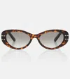 Dior Signature B8u Oval Sunglasses In Brown