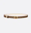 Dior 30 Montaigne Reversible Belt In Brown
