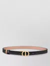 Dior Signature Belt Reversible Design Adjustable Length In Brown