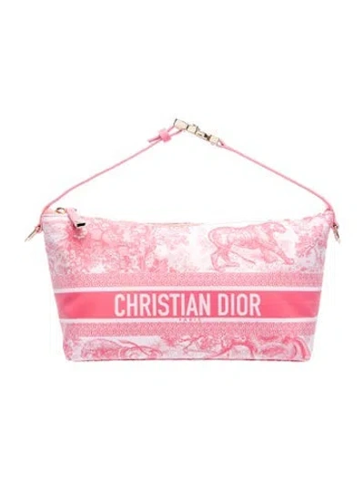 Pre-owned Dior Signature Travel Nomad Pouch 2024 In Pink