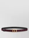 Dior Signature Reversible Belt Gold-tone Buckle In Brown