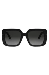 Dior Signature S11i Square Sunglasses, 54mm In Black