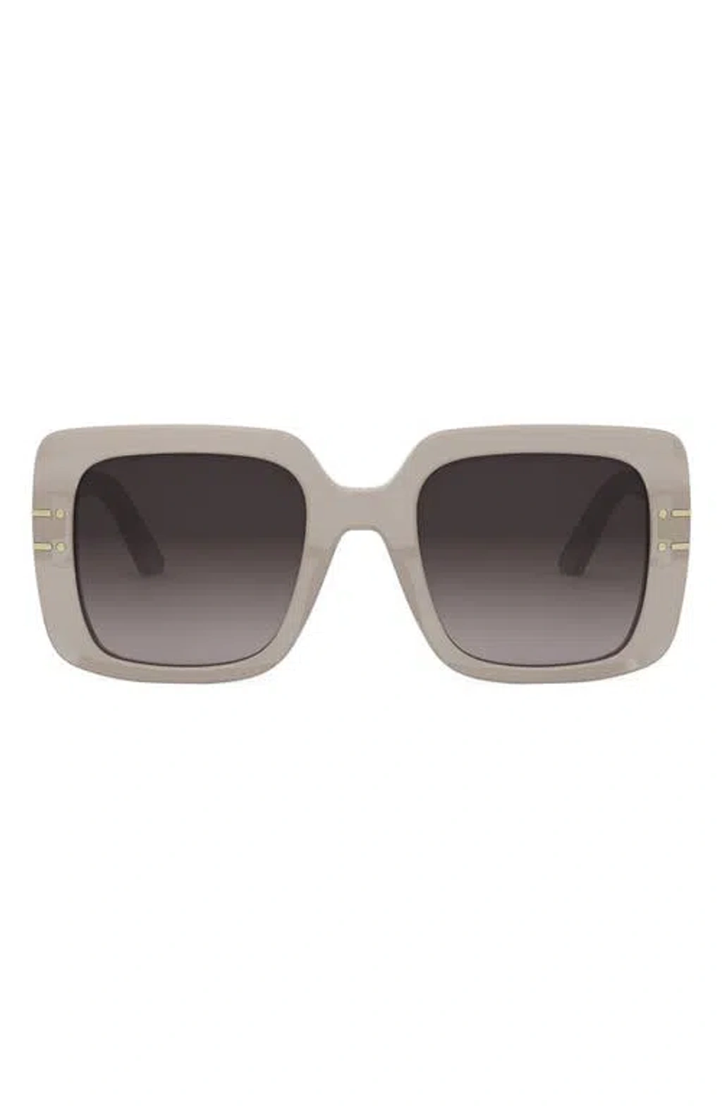 Dior Signature S11i 54mm Square Sunglasses In Shiny Beige  display picture 1