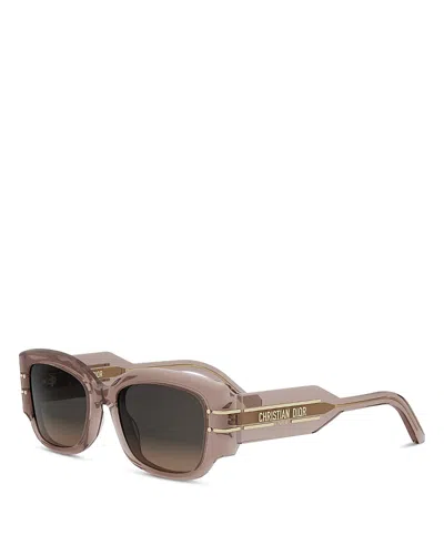 Dior Signature S13i Rectangular Sunglasses, 52mm In Multi