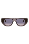 Dior Signature S15i 63mm Oversize Cat Eye Sunglasses In Gray