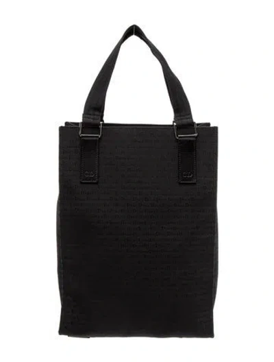 Pre-owned Dior Signature Tote Vintage In Black