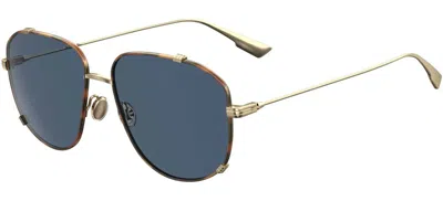 Pre-owned Dior Silhouette Sun Lite 4078 Havana And Satin Black/dark Brown (6040) Sunglasses In Gray