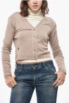 Dior Silk And Cashmere Crop Cardigan In Neutral