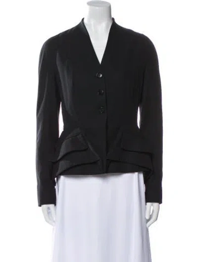 Pre-owned Dior Silk Blazer In Black