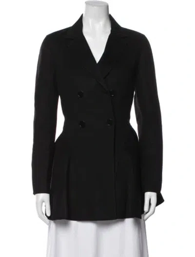 Pre-owned Dior Silk Blazer In Black